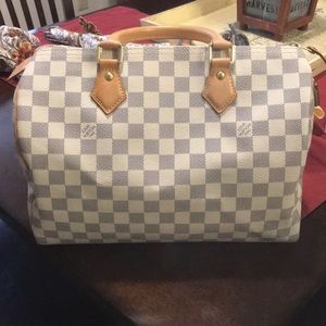 Louis Vuitton Speedy 30 Damier Azur-authentic